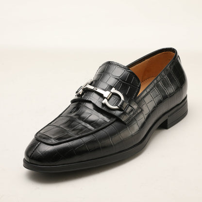 Crocodile skin genuine leather men's leather shoes moccasins fashion casual suit shoes 
