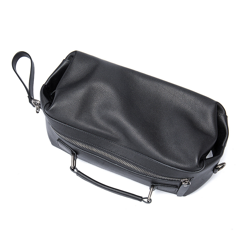 Men's Shoulder Bag Genuine Cowhide Leather Fashion Vintage Crossbody Bag for Men 
