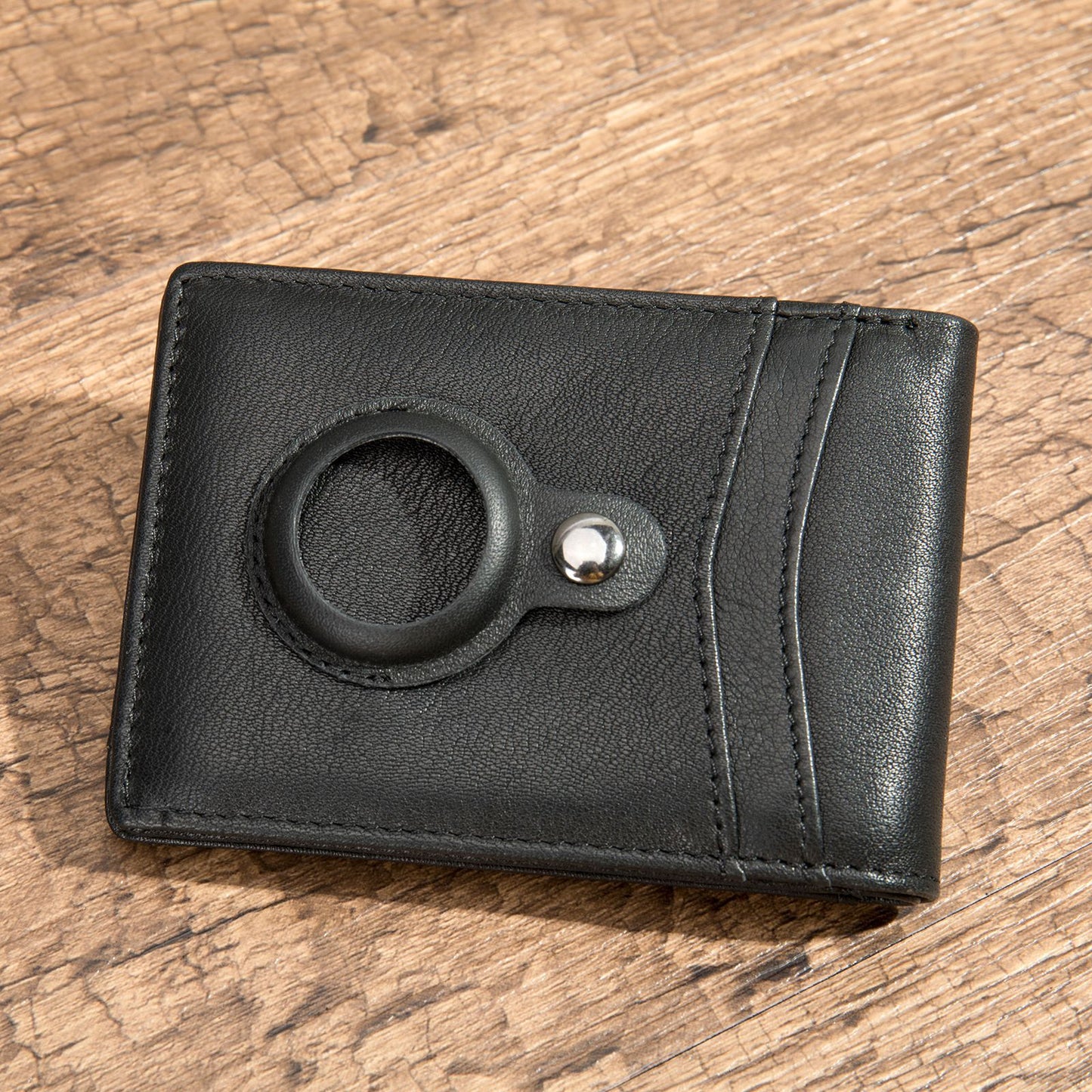 Men's wallet cowhide genuine leather retro business card holder card bag for men 