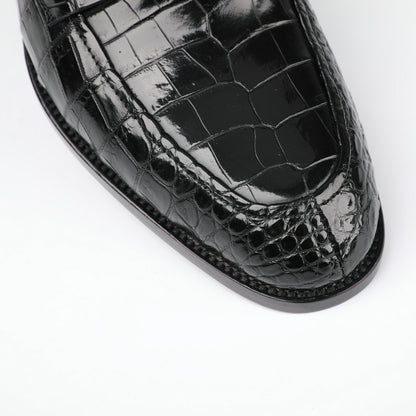 Crocodile skin men's leather shoes genuine leather high quality English style casual business formal suit shoes