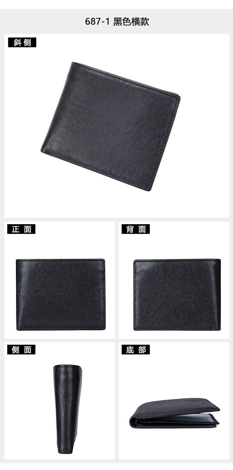 Men's long wallet, tanned leather, high quality coin purse, birthday gift, wallet for men 