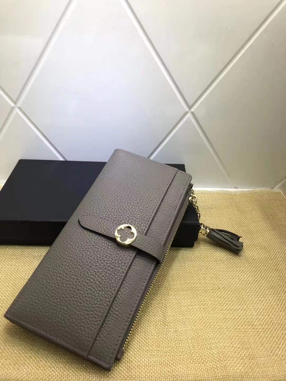 Wallet ladies cowhide long wallet clutch bag fashion ins style wallet trend 