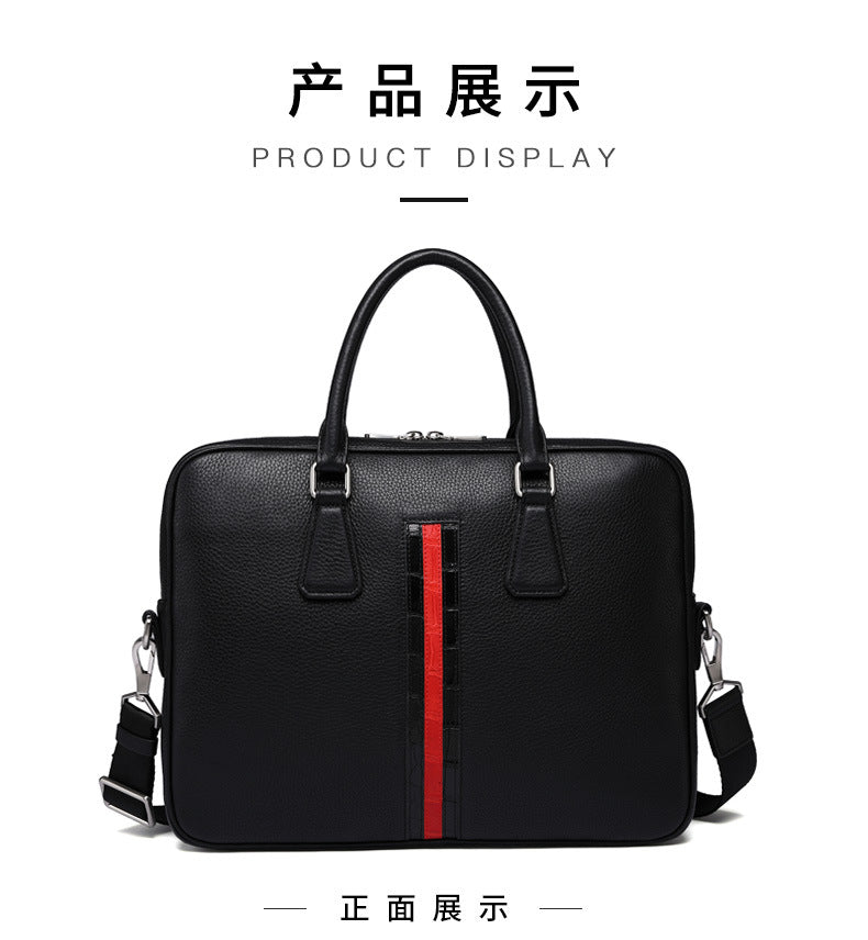 Men's handbag Men's handbag Genuine cowhide leather computer bag Business briefcase 