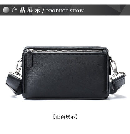 Men's Shoulder Bag Made of Genuine Cowhide Leather High Quality Men's Crossbody Bag Handbag 
