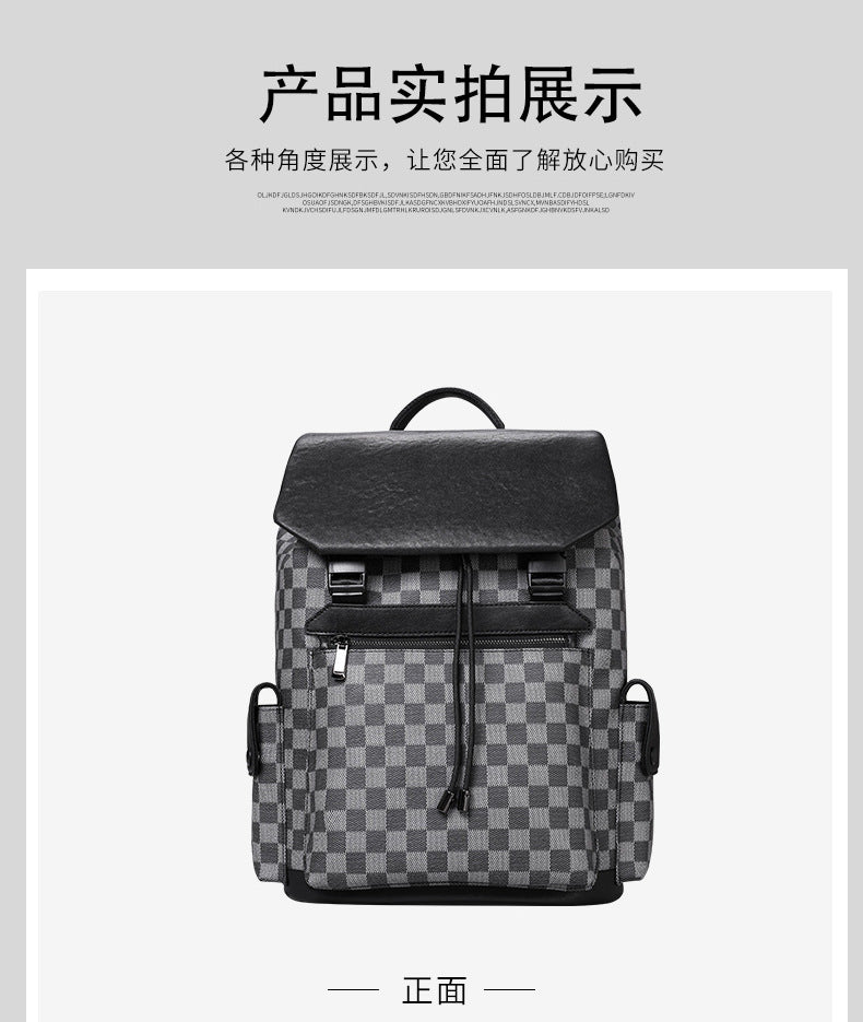 Men's backpack fashion large capacity computer bag travel bag backpack 
