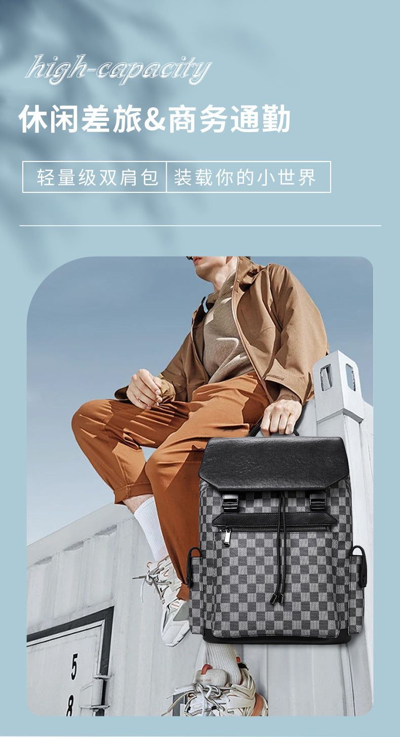 Men's backpack fashion large capacity computer bag travel bag backpack 