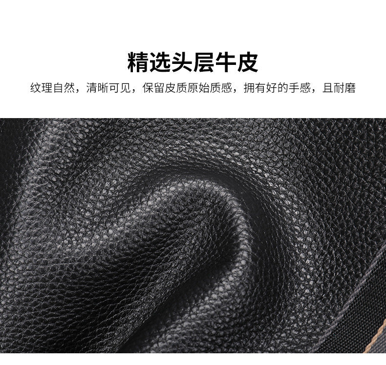 Men's Fitness Bag Genuine Cowhide Leather Dry/Wet Separate Short-distance Luggage Bag Men's Travel Bag Shoulder Bag 