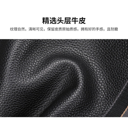 Men's Fitness Bag Genuine Cowhide Leather Dry/Wet Separate Short-distance Luggage Bag Men's Travel Bag Shoulder Bag 