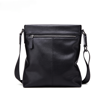 Men's Shoulder Bag Genuine Cow Leather Business Casual Korean Fashion Crossbody Bag for Men 