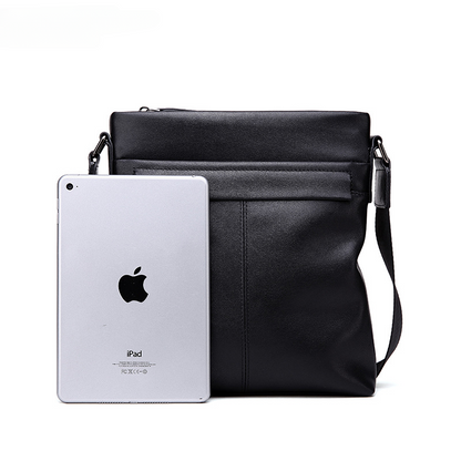 Men's Shoulder Bag Genuine Cow Leather Business Casual Korean Fashion Crossbody Bag for Men 