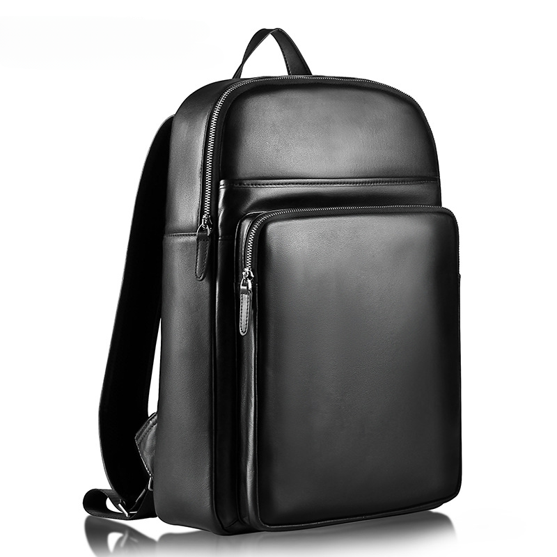Men's backpack genuine cowhide leather high quality Korean casual sports backpack 