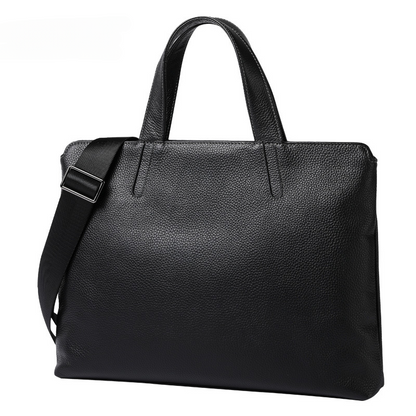 Men's handbag genuine cowhide leather business casual large capacity briefcase handbag 